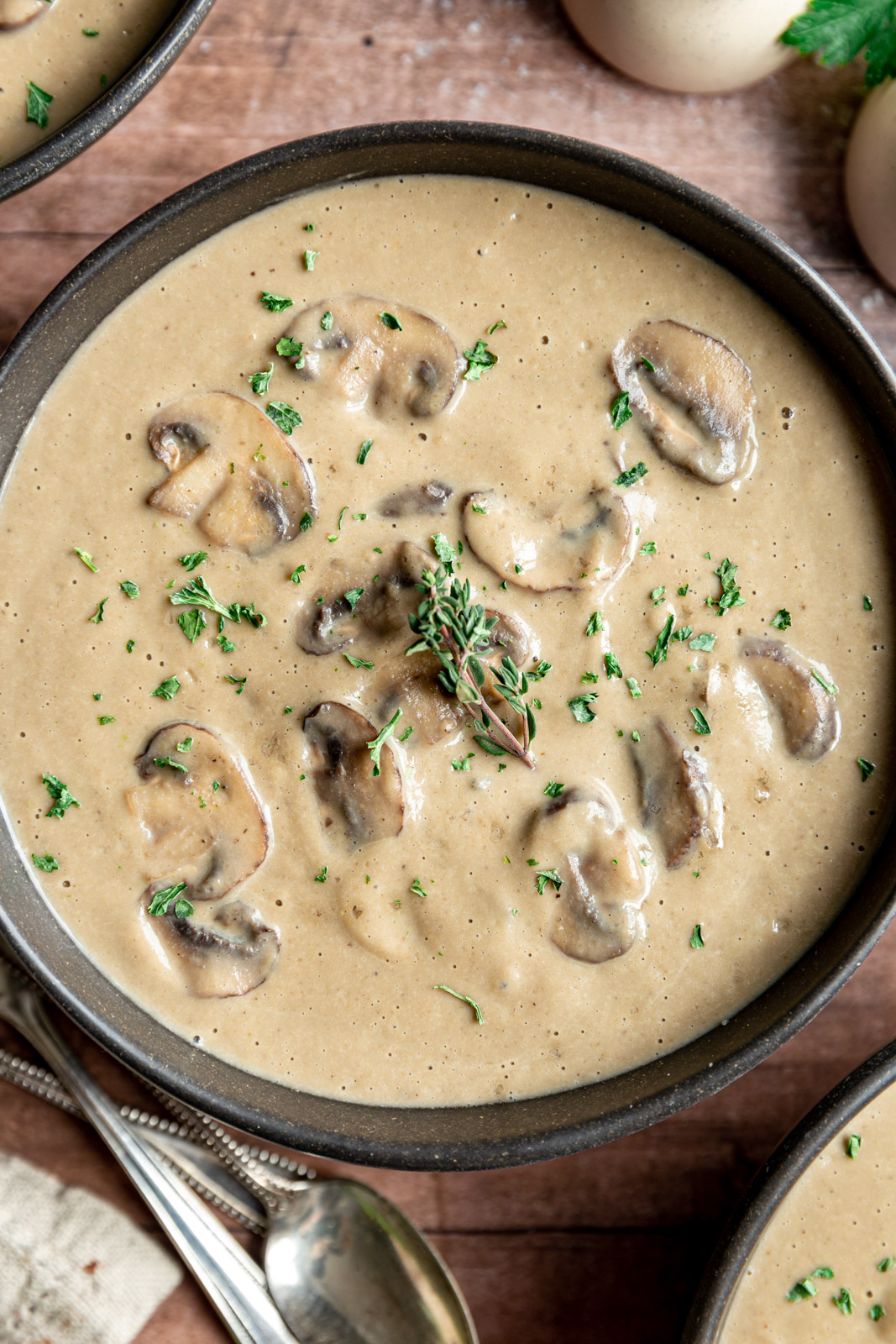 Vegan Cream of Mushroom Soup